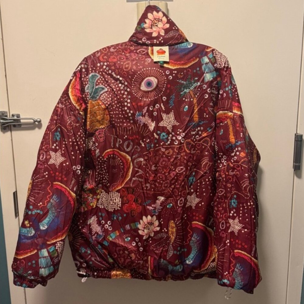 FARM Rio Borogodo Reversible Puffer ✨RARE✨ - Picture 8 of 8